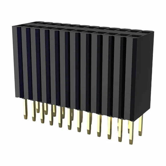 1.27x2.54 মিমি মহিলা শিরোনাম একক সারি ডিপ