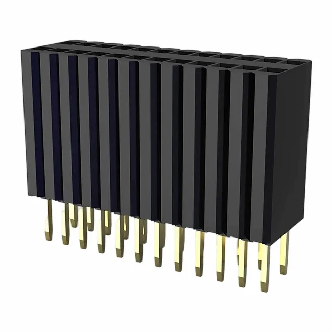 1.27x2.54 মিমি মহিলা শিরোনাম একক সারি সোজা