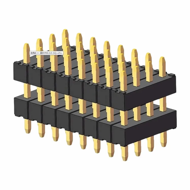 2.0 মিমি পিন শিরোনাম সোজা চারটি সারি