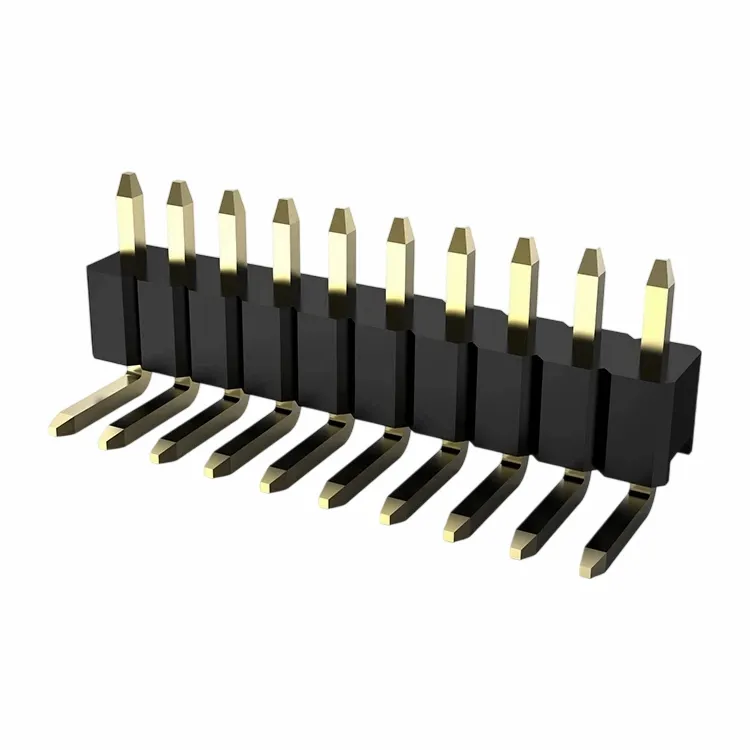 2.0 মিমি পিন শিরোনাম একক সারি ডান কোণ ডিপ