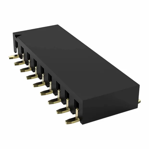 2.54 মিমি মহিলা শিরোনাম একক সারি সাইড এন্ট্রি এসএমটি ইউ টাইপ