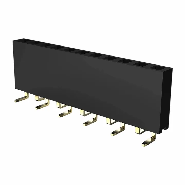 2.54 মিমি মহিলা শিরোনাম একক সারি এসএমটি ওয়াই টাইপ