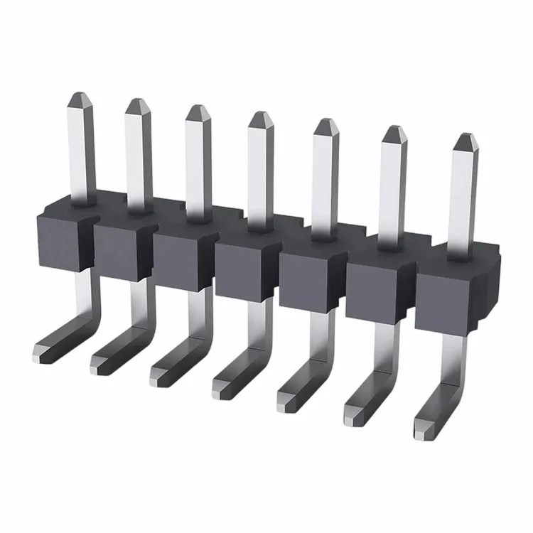 3.96 মিমি পিন শিরোনাম একক সারি ডান কোণ ডিপ