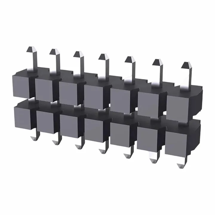 5.08 মিমি পিন শিরোনাম একক সারি ডুয়াল প্লাস্টিক সোজা